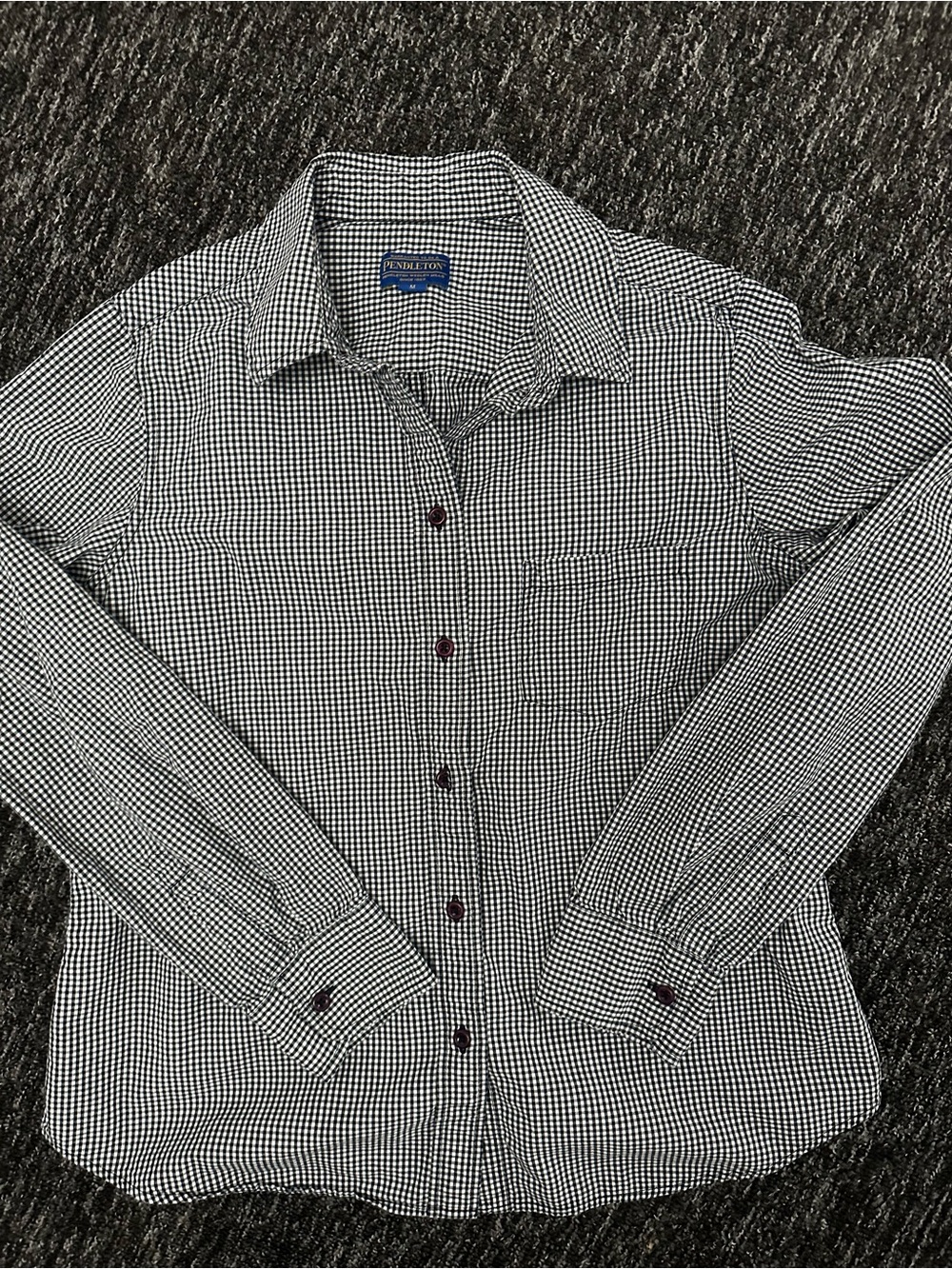 Pendleton Black & White Check women’s button-Down Shirt